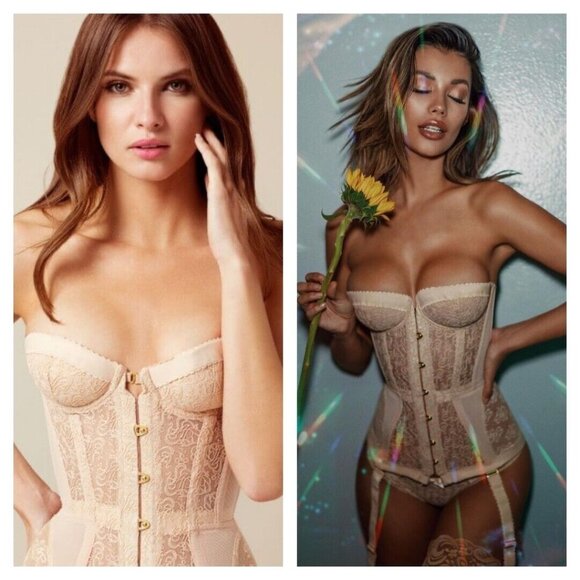 Agent Provocateur Mercy Flesh Nude Corset AP3 Medium New - Picture 4 of 16